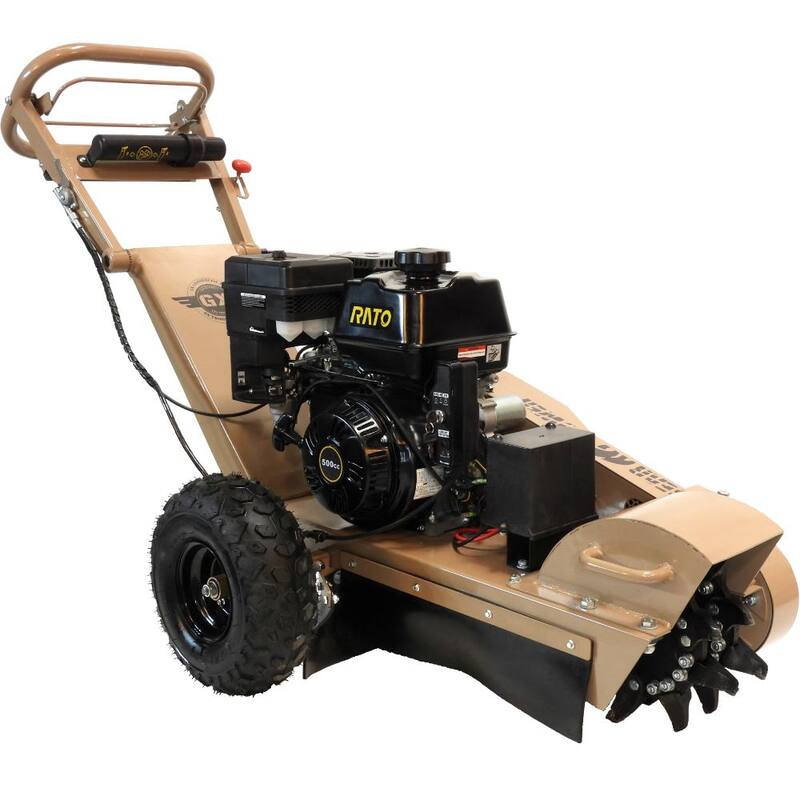 BIGBEAR POWER 12 in. Twin Cutter Tyrannic 15-HP Rato Gas Powered Bear Claw Stump Grinder - BBG2X2