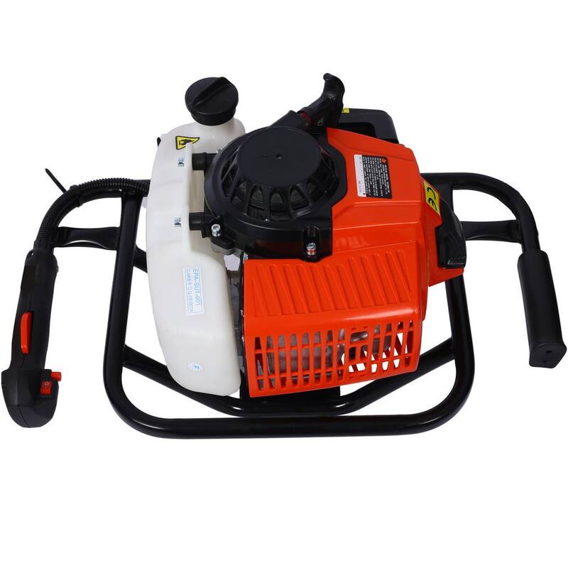 Amucolo 2.7HP Post Hole Digger 63CC Gas-Powered 2-Stroke Earth Auger Digging Drill Shaft Size 3/4 in., EPA Certificated - GH-CYW4-9917