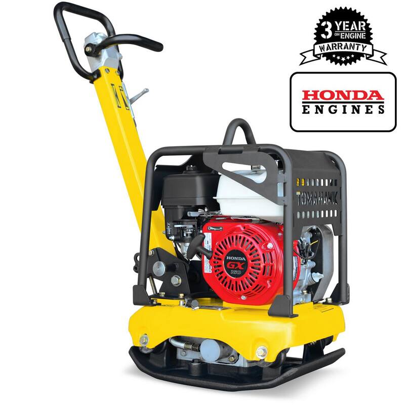 Tomahawk Power 5.5HP Honda Reverse Vibratory Plate Compactor Tamper Gravel Soil Compaction - TPC100H