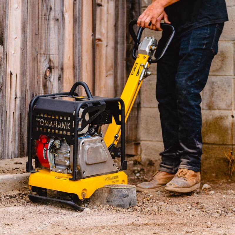 Tomahawk Power 5.5HP Honda Reverse Vibratory Plate Compactor Tamper Gravel Soil Compaction - TPC100H