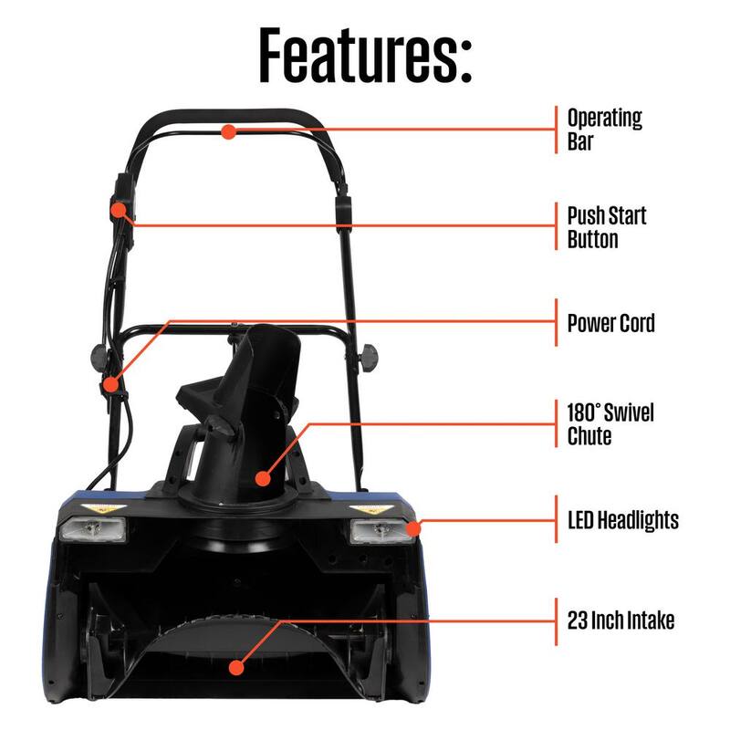 Westinghouse 23 in. 120-Volt Single-Stage Corded Electric Snow Blower - WSnow23c