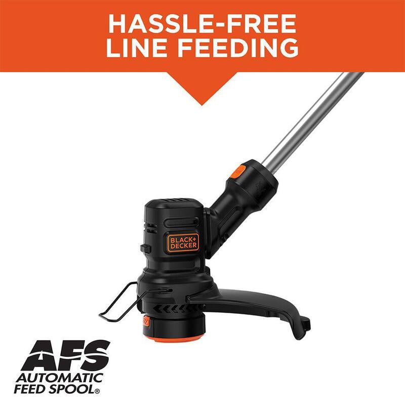 BLACK+DECKER 4 Amp 13 in. Electric String Trimmer and 7 AMP 180 MPH 220 CFM Corded Electric Handheld Leaf Blower - BEST935WLB700