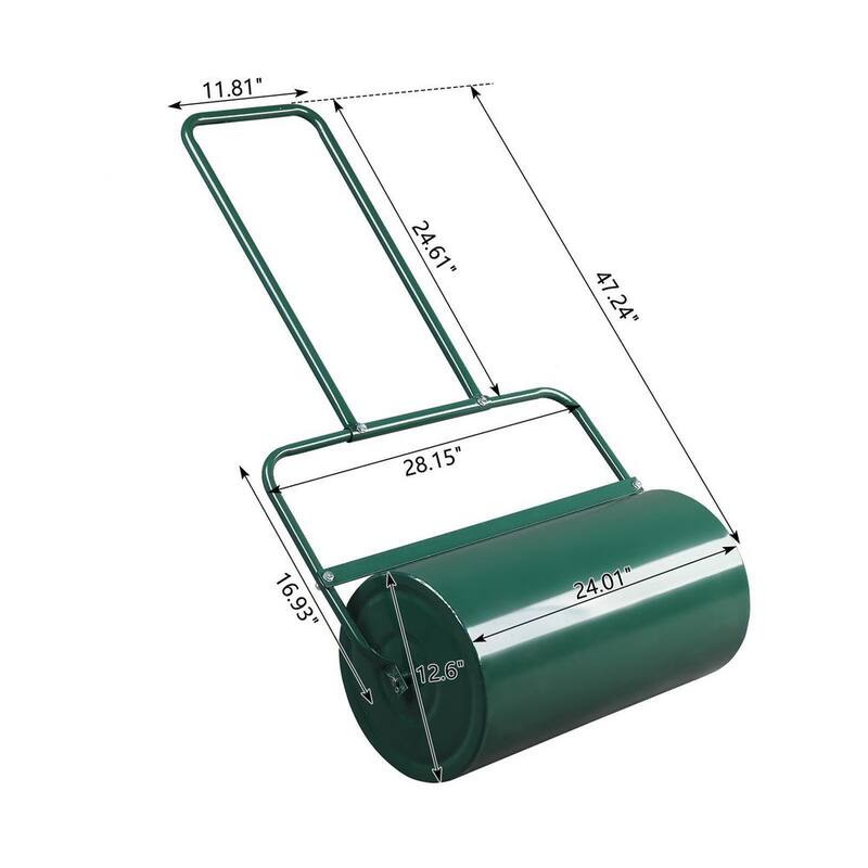 Karl home 24 in. Iron Lawn Roller - 359962741538