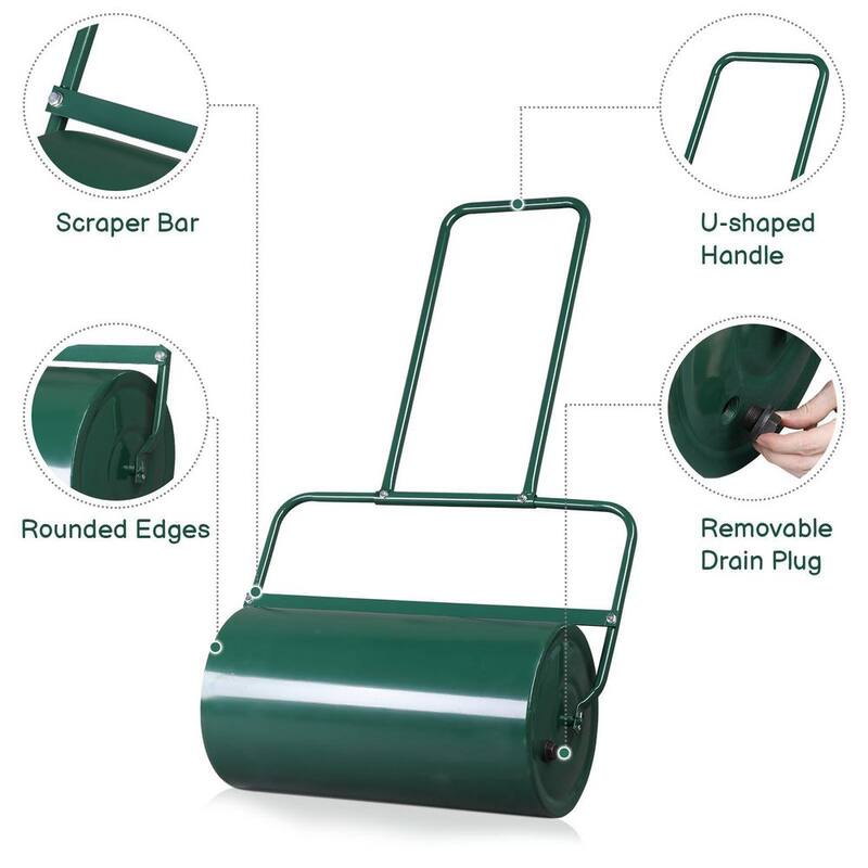 Karl home 24 in. Iron Lawn Roller - 359962741538