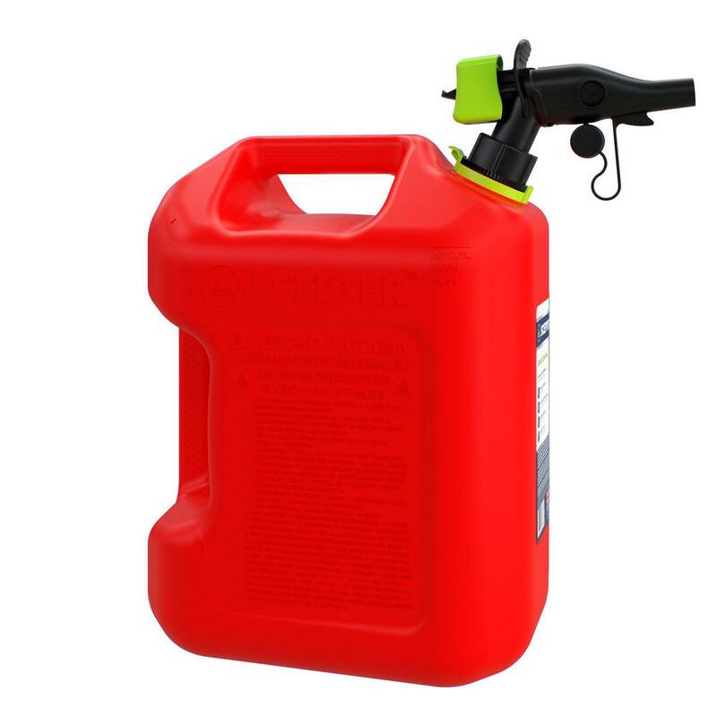 Scepter 5 Gal. Smart Control Gas Can with Rear Handle, Red Fuel Container - FSCG571