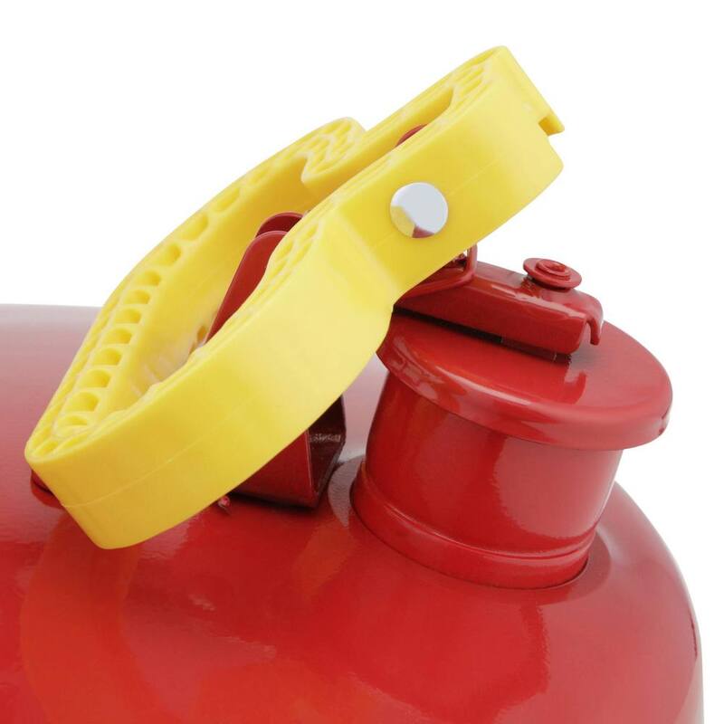 Unbranded 5 Gal. Capacity Red Galvanized Steel Type I Gasoline Safety Can with Funnel - UI50FS