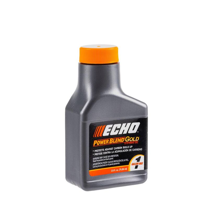 ECHO PowerBlend Gold 2.6 Oz. 2-Stroke 2-Cycle Engine Oil for 50:1 Mixing with 1 Gallon of Gas - 6450000G