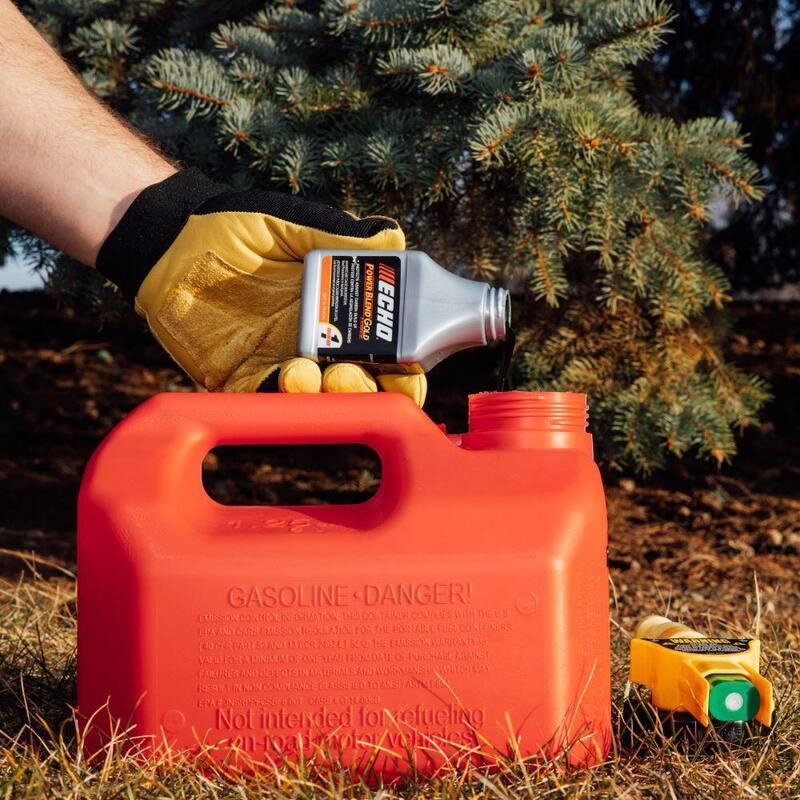 ECHO PowerBlend Gold 2.6 Oz. 2-Stroke 2-Cycle Engine Oil for 50:1 Mixing with 1 Gallon of Gas - 6450000G