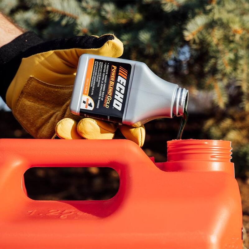 ECHO PowerBlend Gold 2.6 Oz. 2-Stroke 2-Cycle Engine Oil for 50:1 Mixing with 1 Gallon of Gas - 6450000G