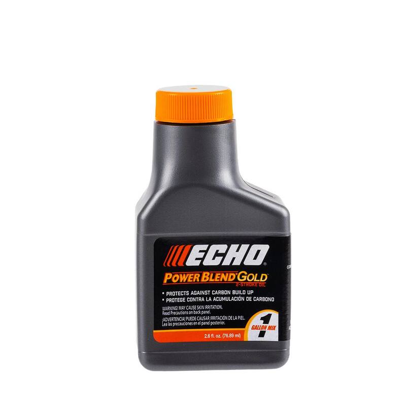 ECHO PowerBlend Gold 2.6 Oz. 2-Stroke 2-Cycle Engine Oil for 50:1 Mixing with 1 Gallon of Gas - 6450000G