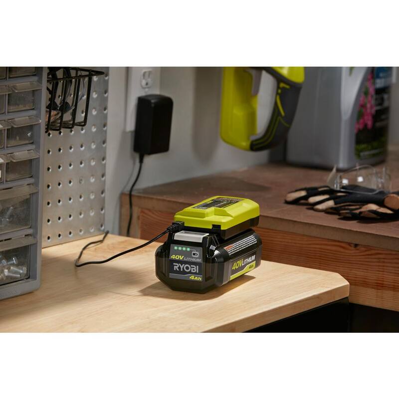 RYOBI 40V Lithium-Ion Charger with USB Port - OP403A