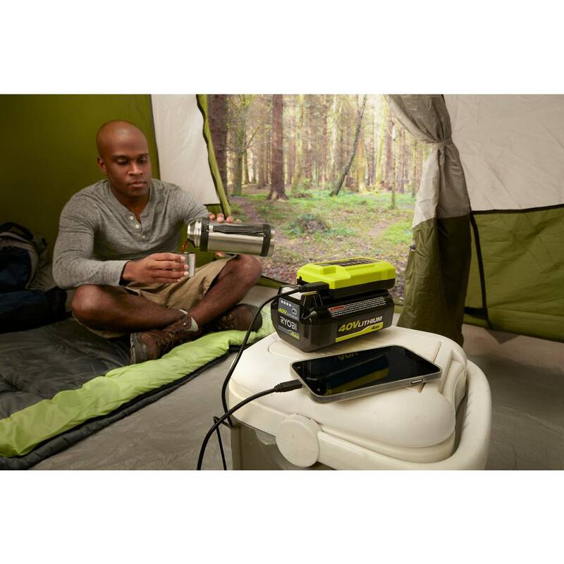 RYOBI 40V Lithium-Ion Charger with USB Port - OP403A