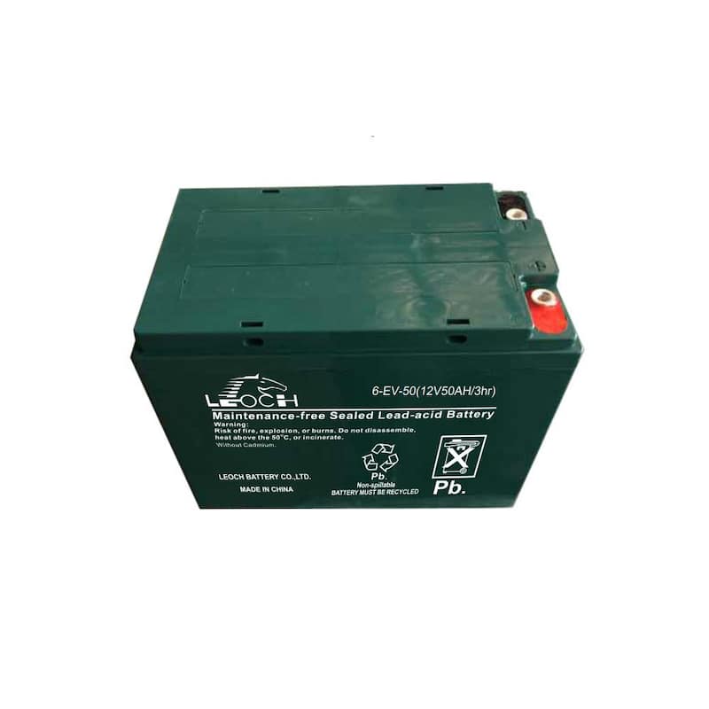 LEOCH 12-Volt 50 Ah Sealed Lead Acid Battery for Ryobi 30 in. Riding Mower - 6-EVF-50B