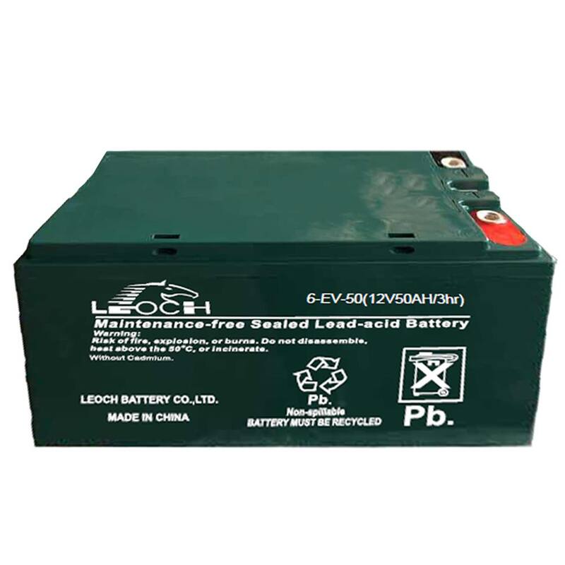 LEOCH 12-Volt 50 Ah Sealed Lead Acid Battery for Ryobi 30 in. Riding Mower - 6-EVF-50B