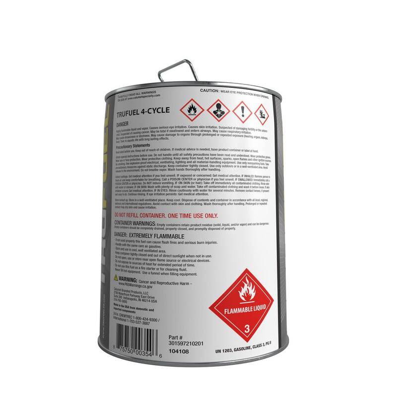 Unbranded 4 Cycle Ethanol-Free Fuel 2.1 Gal - 301597210202