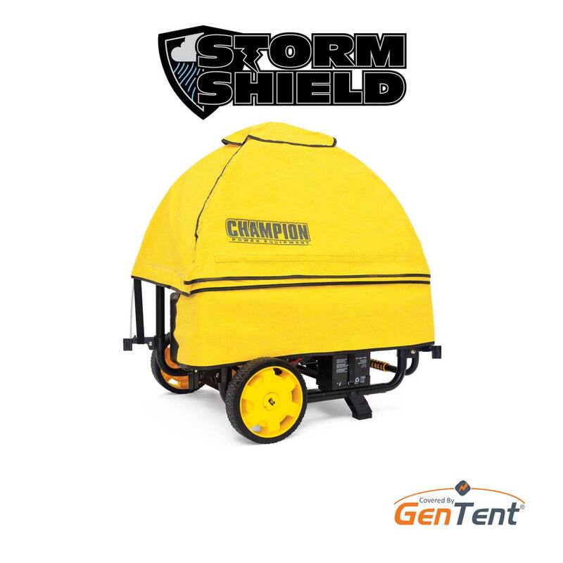Champion Power Equipment Storm Shield Severe Weather Portable Generator Cover by GenTent for 4000 to 12,500-Starting Watts Generators - 100376