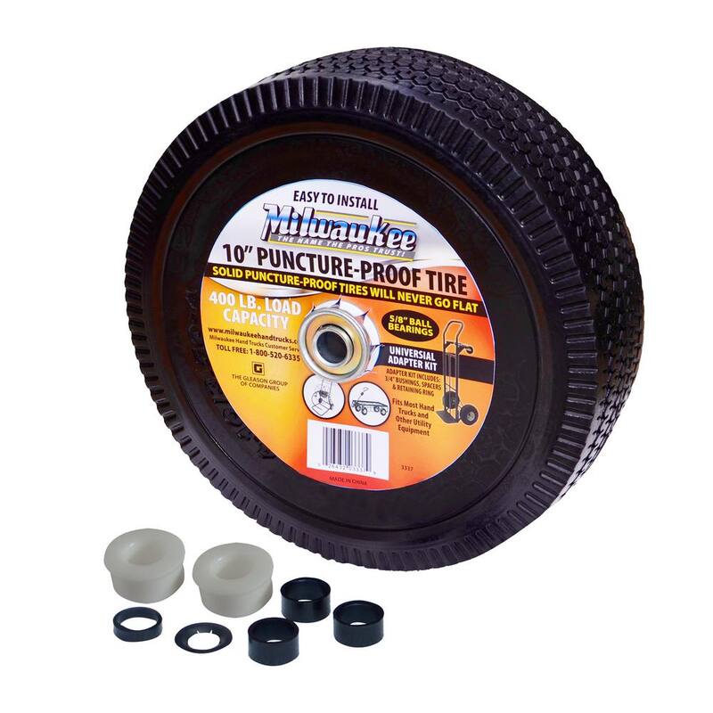 Milwaukee 10 in. Flat Free Wheel Part - 3337RW