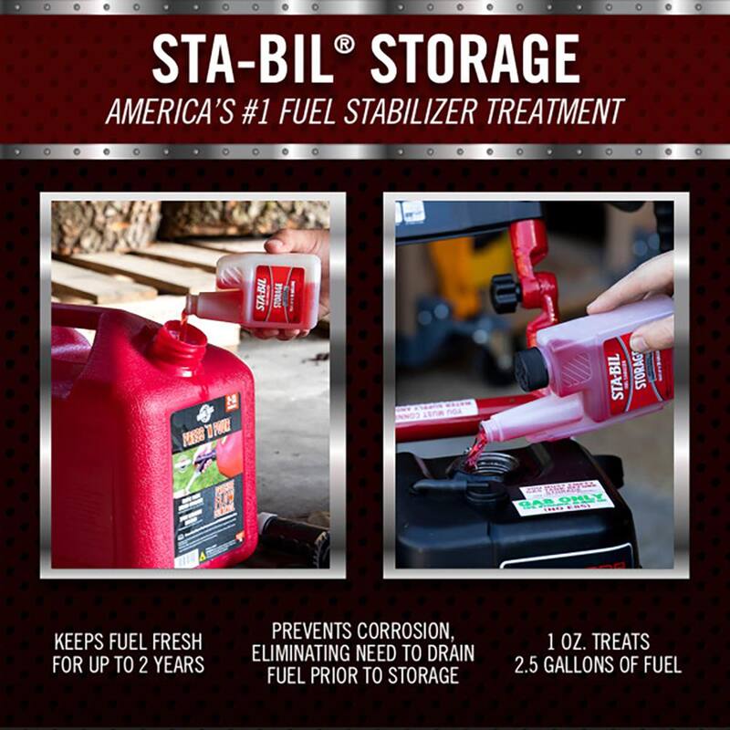 Sta-Bil Storage Fuel Stabilizer 32 oz. Treats 80 Gal. of Fuel - 22287