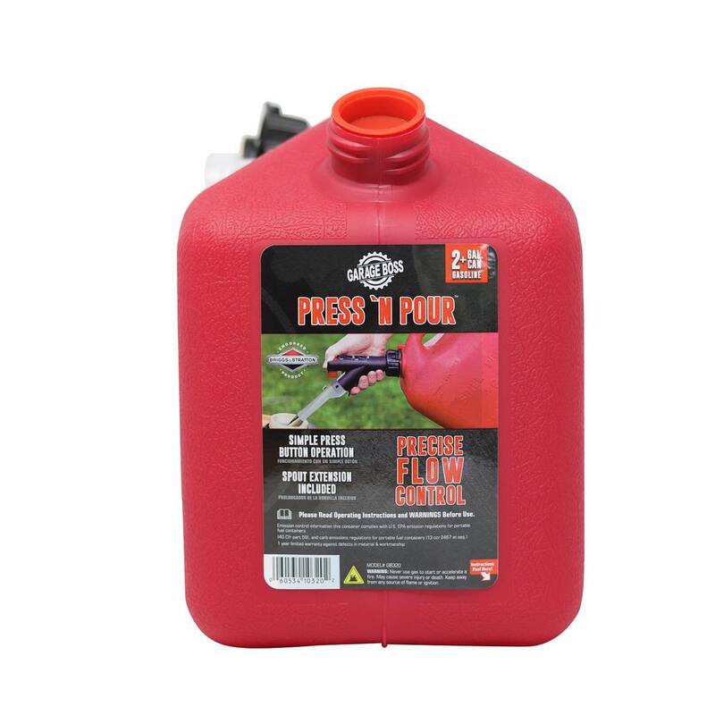Garage Boss Press N Pour 2 Gal. Gas Can - GB320