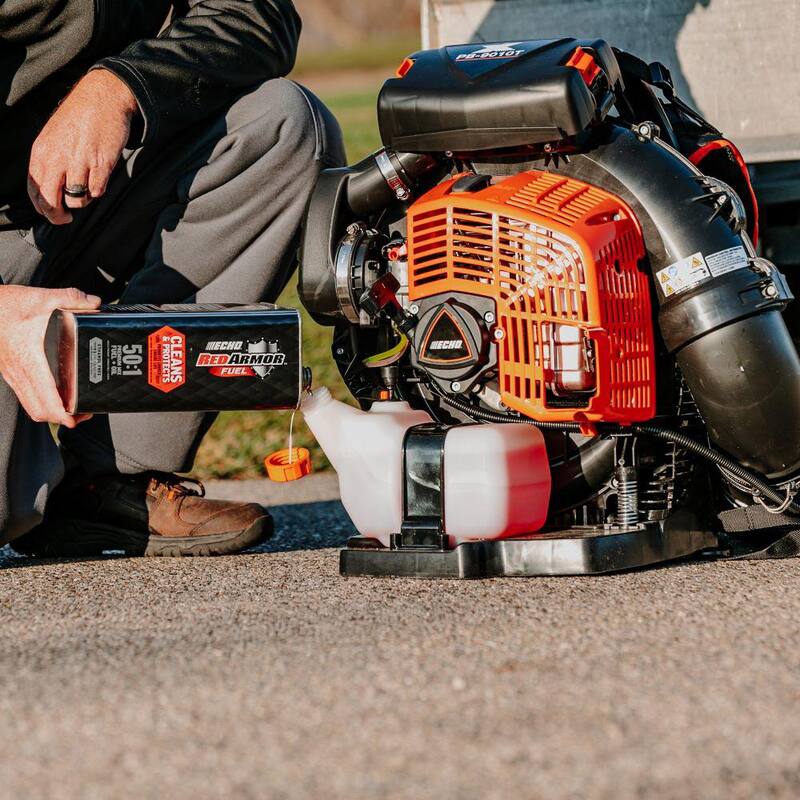 ECHO Red Armor 110 oz. 50:1 Pre-Mixed Ethanol Free 93 Octane Gasoline Fuel for 2-Stroke 2-Cycle Outdoor Power Equipment - 7450010