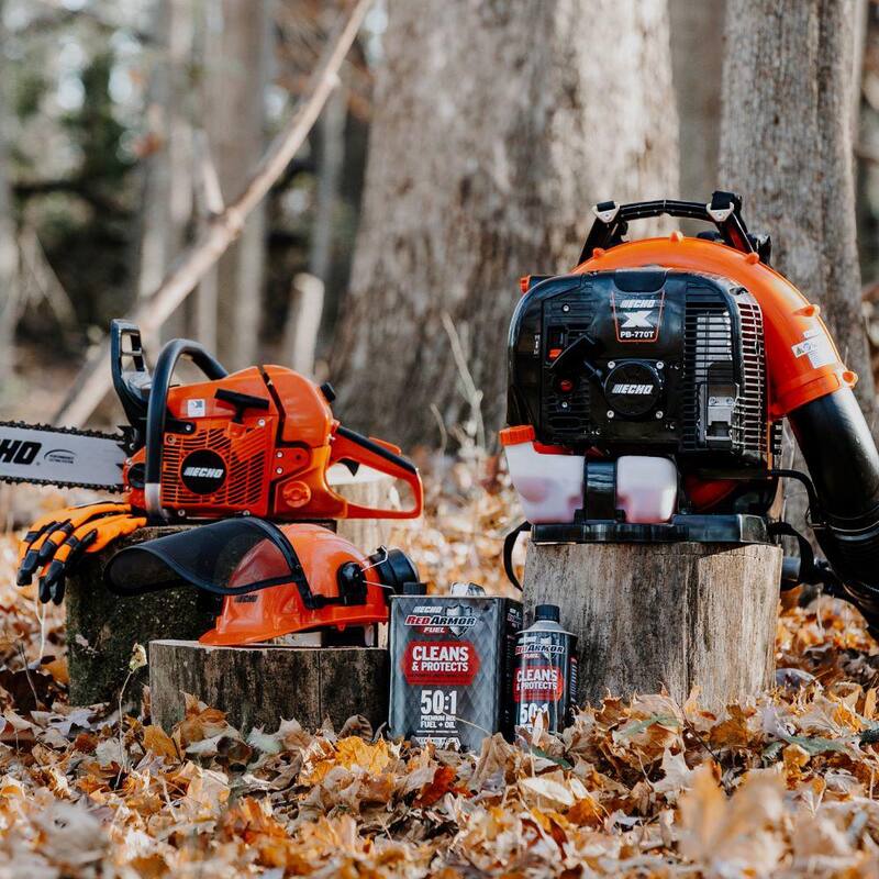 ECHO Red Armor 110 oz. 50:1 Pre-Mixed Ethanol Free 93 Octane Gasoline Fuel for 2-Stroke 2-Cycle Outdoor Power Equipment - 7450010