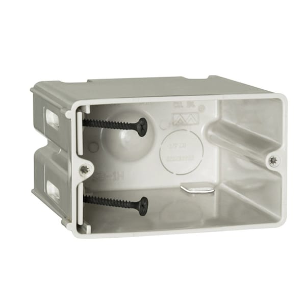 Sliderbox Electrical Box, 23 cu in, Wall Box Type, 1 Gang, Polyvinyl Chloride - SB-1H