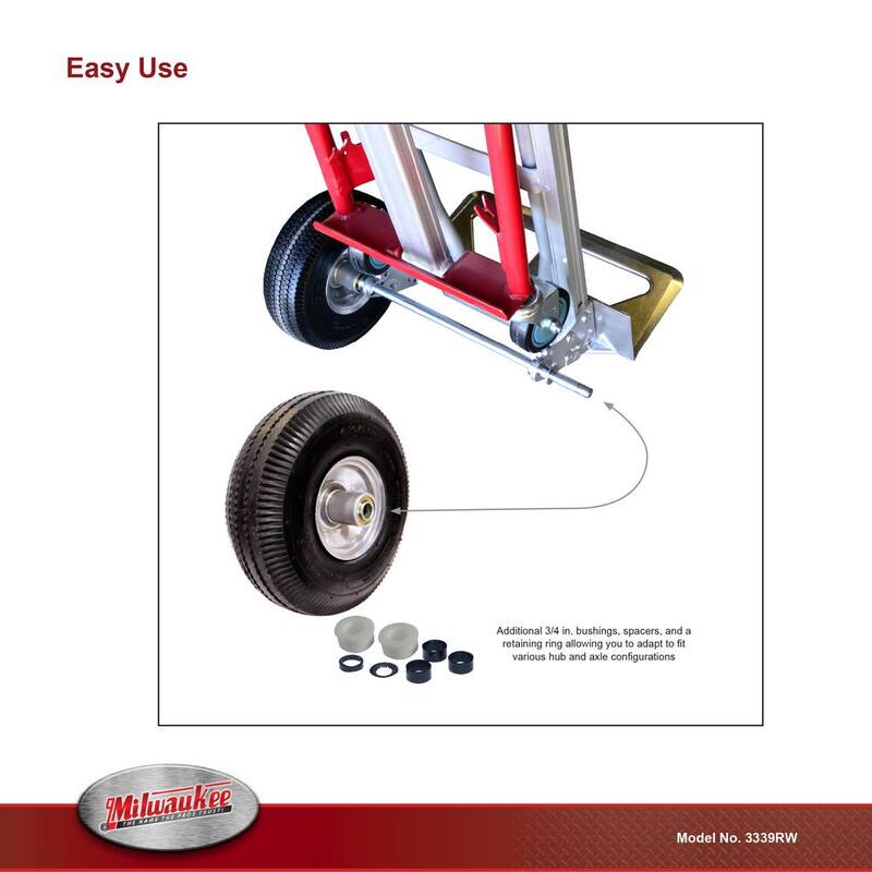 Milwaukee 10 in. Pneumatic Tire - 3339RW