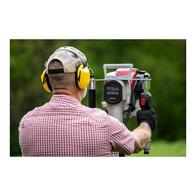 TITAN POST DRIVERS X Contractor Grade 4-Stroke Gas Powered Post Driver - PGD3200X