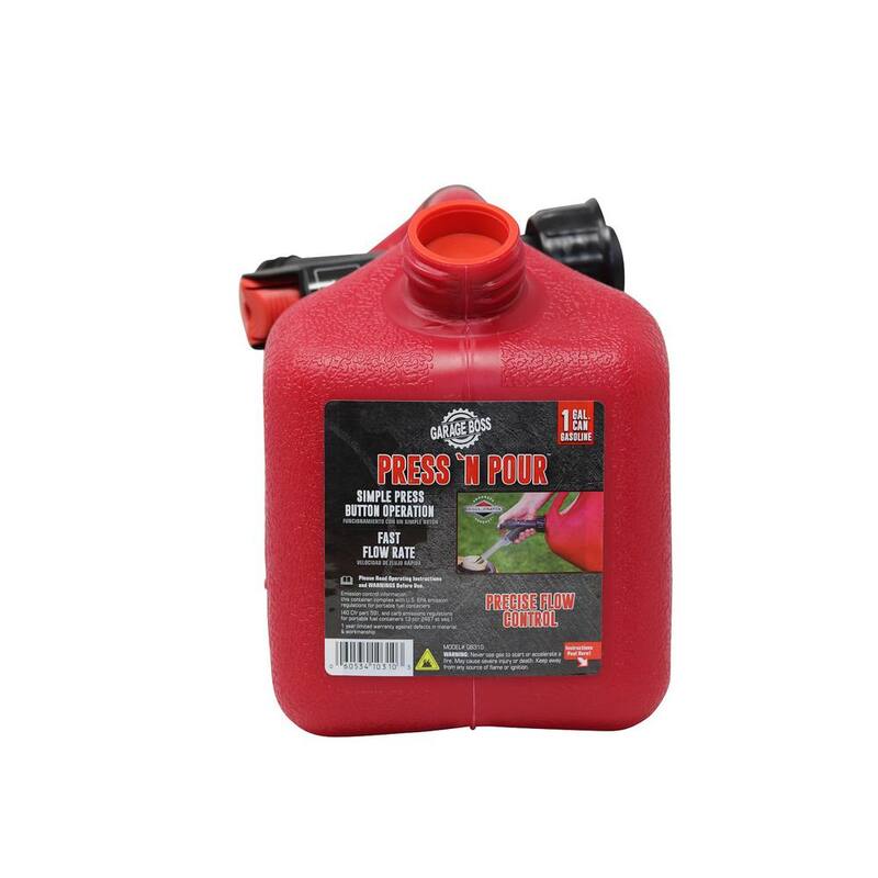 Garage Boss Press N Pour 1 Gal. Gas Can Accessory - GB310