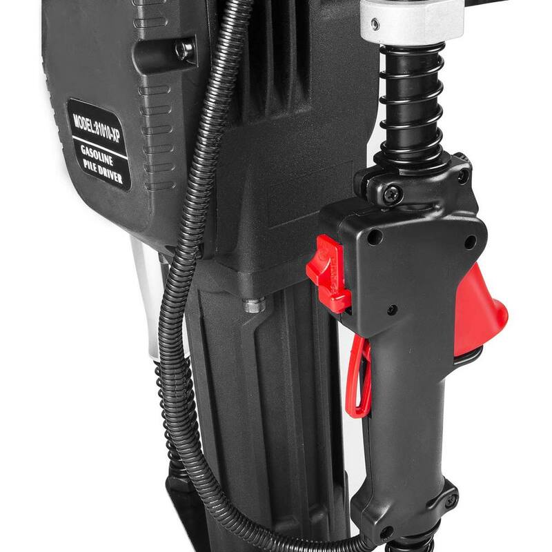 XtremepowerUS 38 cc 4-Stroke Gas-Powered T-Post Pile Driver with Toolkit and Storage Case - 81011-XPH1