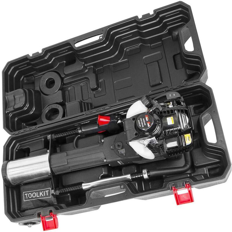 XtremepowerUS 38 cc 4-Stroke Gas-Powered T-Post Pile Driver with Toolkit and Storage Case - 81011-XPH1