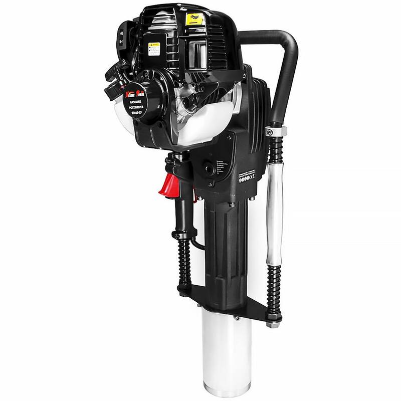 XtremepowerUS 38 cc 4-Stroke Gas-Powered T-Post Pile Driver with Toolkit and Storage Case - 81011-XPH1