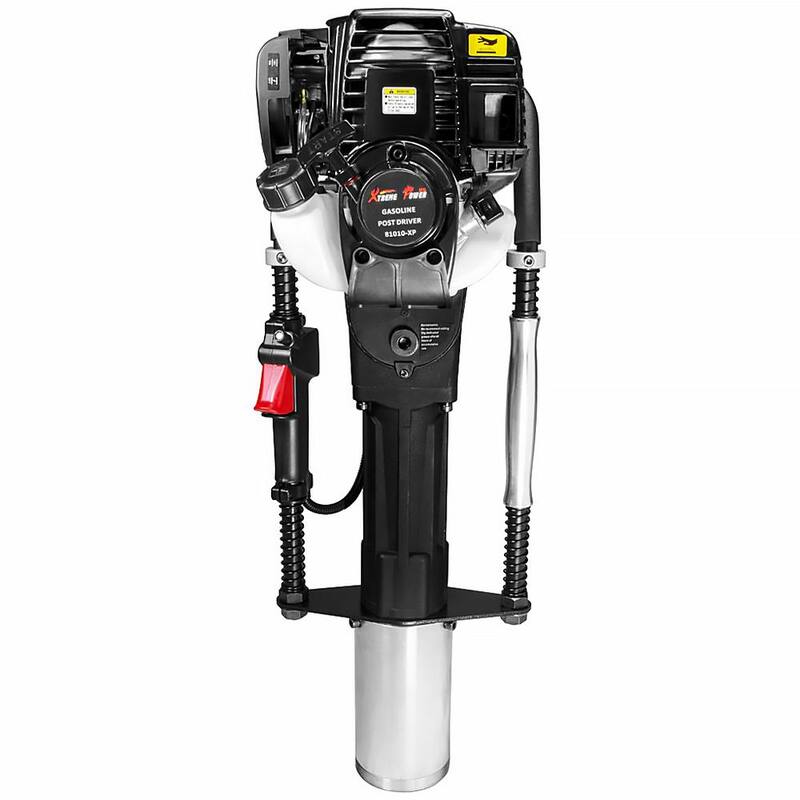 XtremepowerUS 38 cc 4-Stroke Gas-Powered T-Post Pile Driver with Toolkit and Storage Case - 81011-XPH1