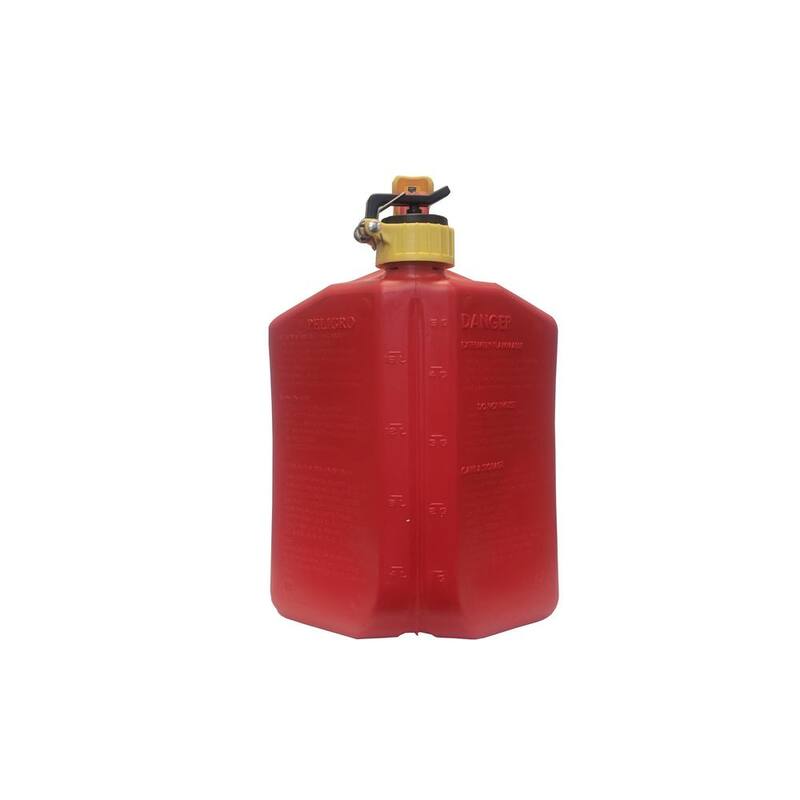 SureCan 5 Gallon Gasoline Type II Safety Can Red with Flexible Rotating Spout - SUR5SFG2