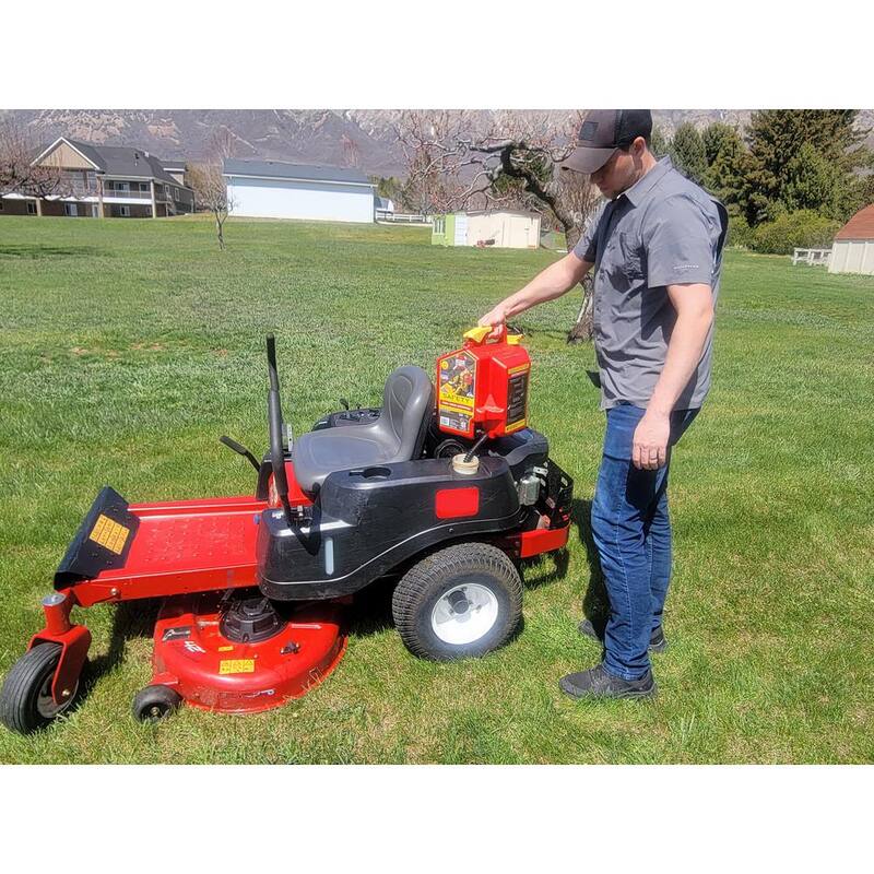SureCan 5 Gallon Gasoline Type II Safety Can Red with Flexible Rotating Spout - SUR5SFG2