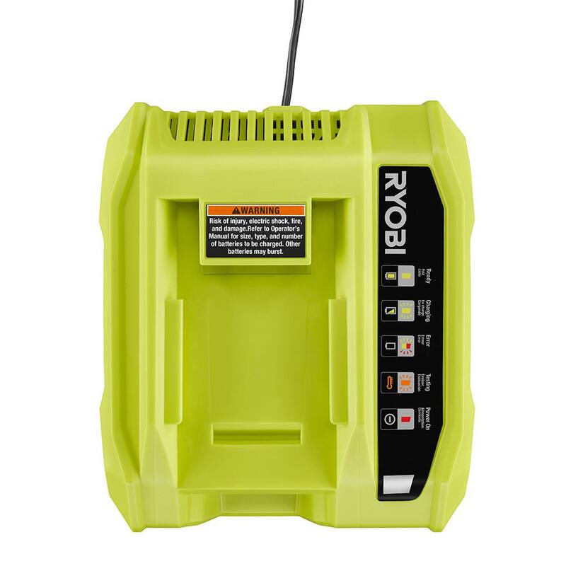 RYOBI 40V Lithium-Ion 6.0 Ah Battery and Rapid Charger Starter Kit - OP4060506
