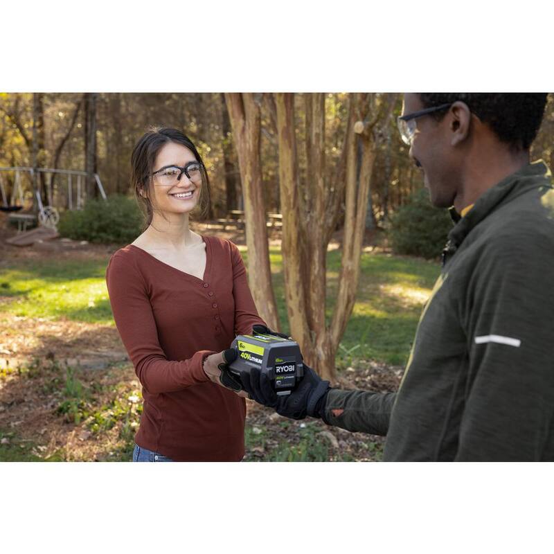 RYOBI 40V Lithium-Ion 6.0 Ah Battery and Rapid Charger Starter Kit - OP4060506