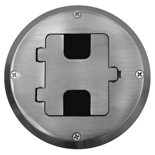 Hubbell Wiring Device-Kellems Electrical Box, Wall Box Type, 1 Gang, Stainless Steel - RF515SS