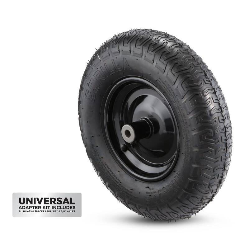 Gorilla 16 in. Pneumatic Universal Wheelbarrow Tire - GTP-16WB