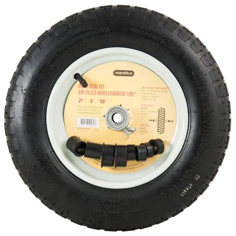 Marathon 14.5 in. Pneumatic Universal Wheelbarrow Wheels - 20260
