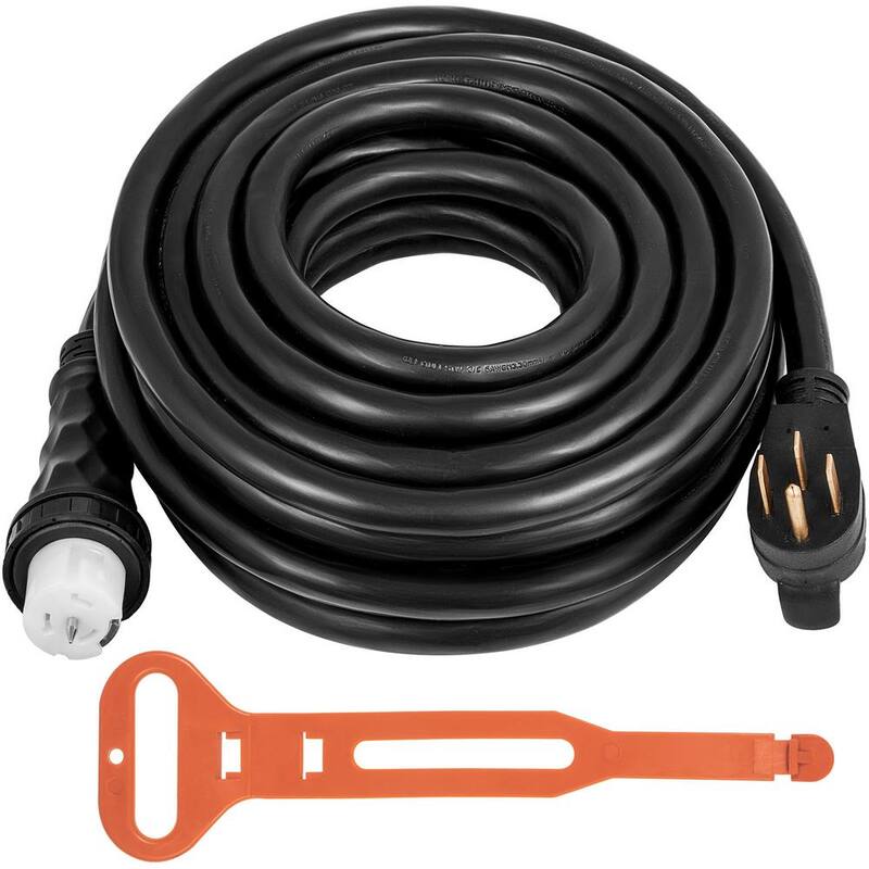 VEVOR Generator Power Cord 75 ft. 50 Amp 250-Volt Generator Extension Cord STW with Twist Lock Connectors N14-50P Outlet - FDJYCX75FTX50ACZ1V1