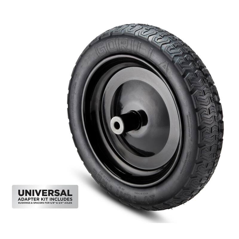 Gorilla 16 in. Flat Free Universal Wheelbarrow Tire - GTNF-16WB