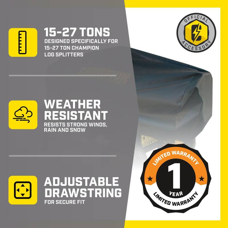 Champion Power Equipment Medium Water and UV Resistant Vinyl Log Splitter Cover - 90054