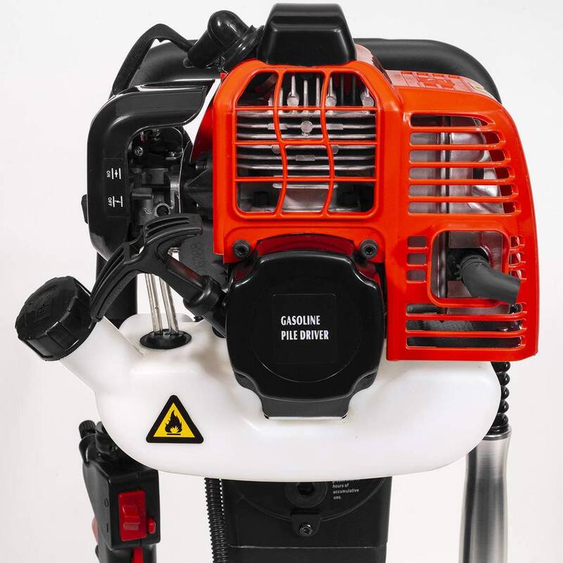 XtremepowerUS 52cc Gas-Powered 2-Stroke T-Post Fence Post Driver with Toolkit and Storage Case, EPA Certified - 81010-XPH