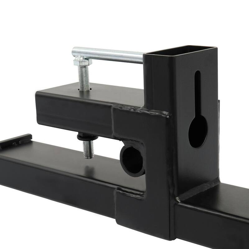 Karl home 4000 lbs. 60 in. Clamp-On Pallet Forks Skid Steer Loader Bucket with Adjustable Stabilizer Ba - 663734192115