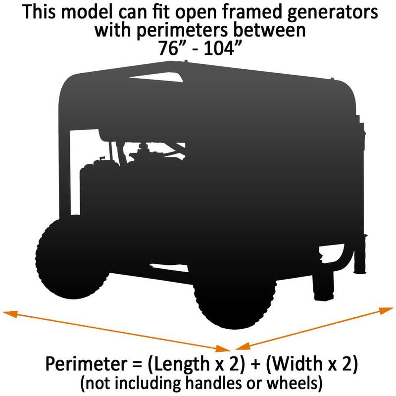 GenTent Generator Running Cover - Universal Kit (Standard, Grey) - for Open Frame Portable Generators - GTOPFUASGR