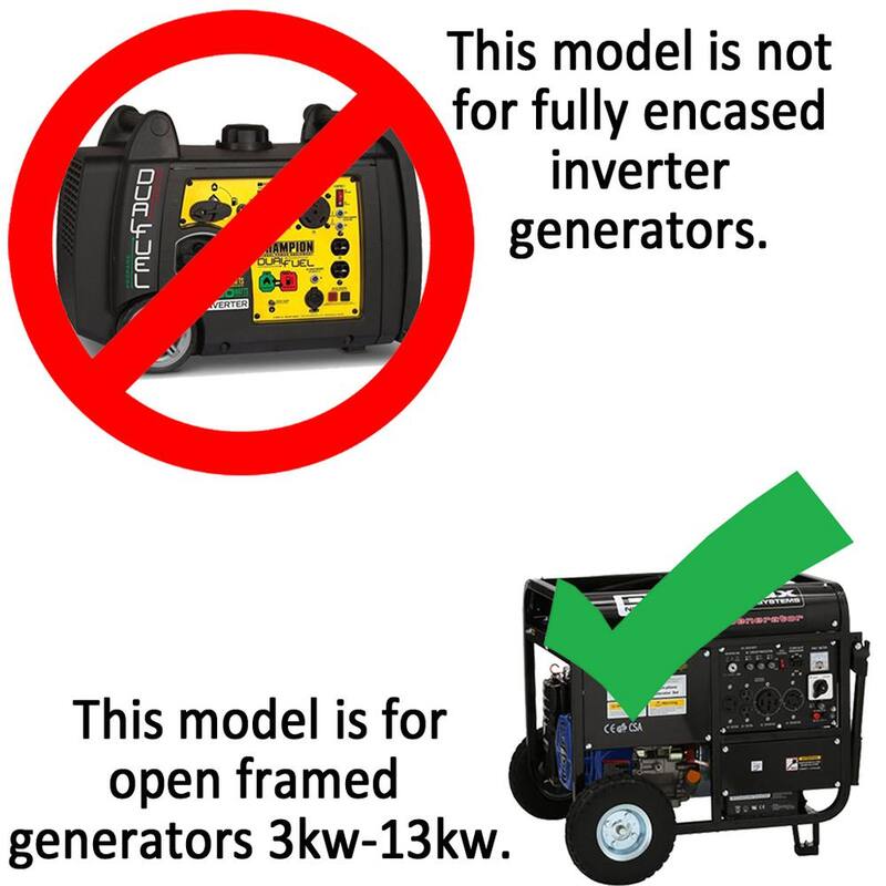 GenTent Generator Running Cover - Universal Kit (Standard, Grey) - for Open Frame Portable Generators - GTOPFUASGR