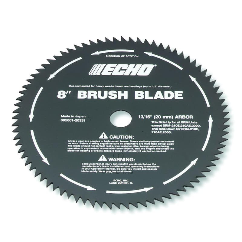 ECHO 8 in. 20 mm 80-Tooth Brush Blade - 69500120331
