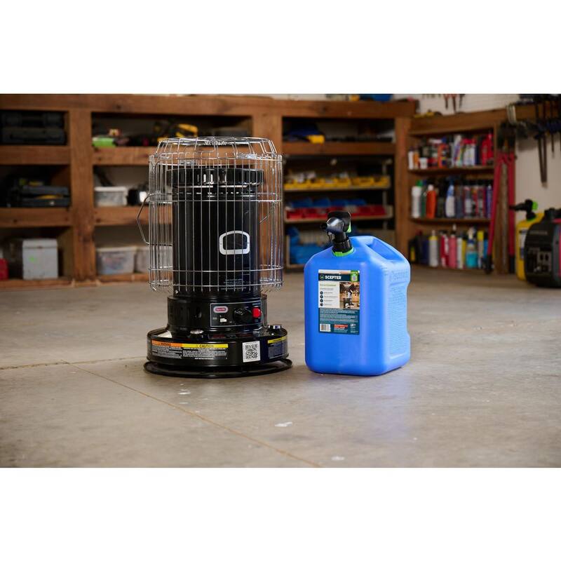 Scepter 5 Gal. SmartControl Kerosene Can with Rear Handle Blue Fuel Container - FSCK571