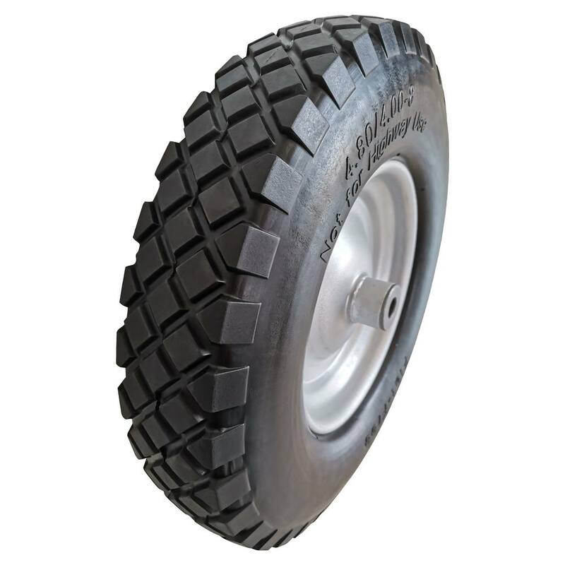 Husky 15.5 in. Flat Free Wheelbarrow Tire - 15.5inch WHEEL